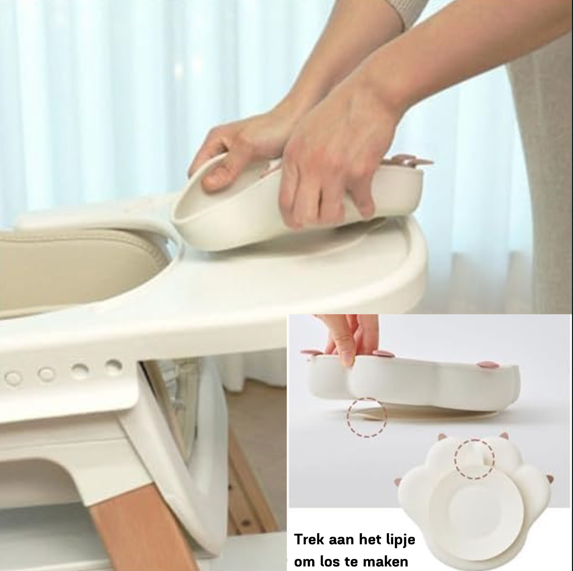 KleverKiddie™ StickyPaw - siliconen bordje - Design & Dine