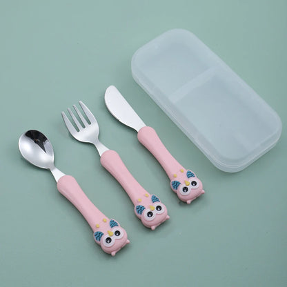 KleverKiddie™ Eerste uilen bestekje - Design & Dine