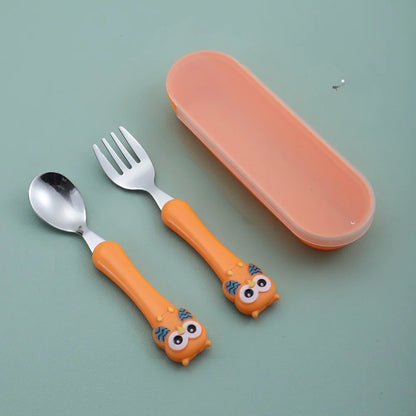 KleverKiddie™ Eerste uilen bestekje - Design & Dine