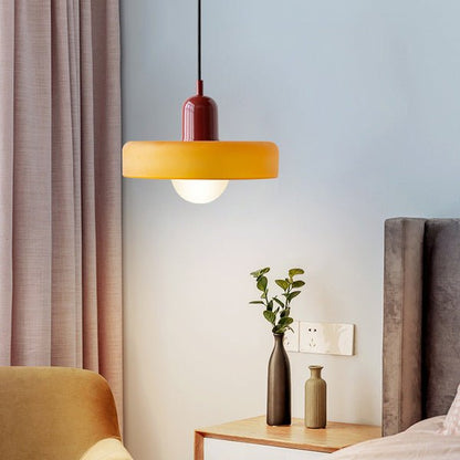 Colora Bauhaus Hanglamp Gekleurd Glas Rond Design