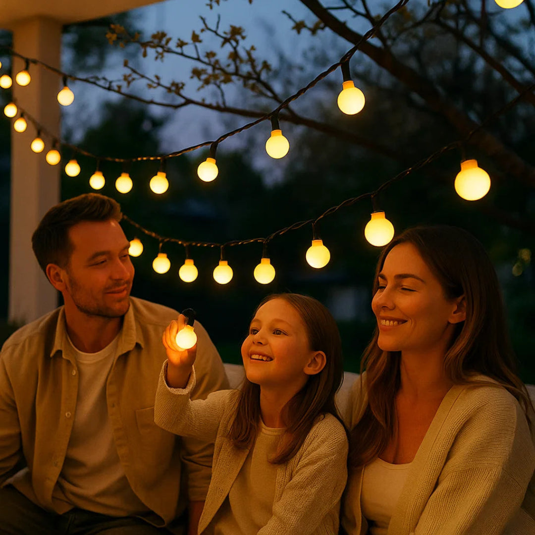 SunSpark Solar Lichtsnoer – LED Buitenverlichting