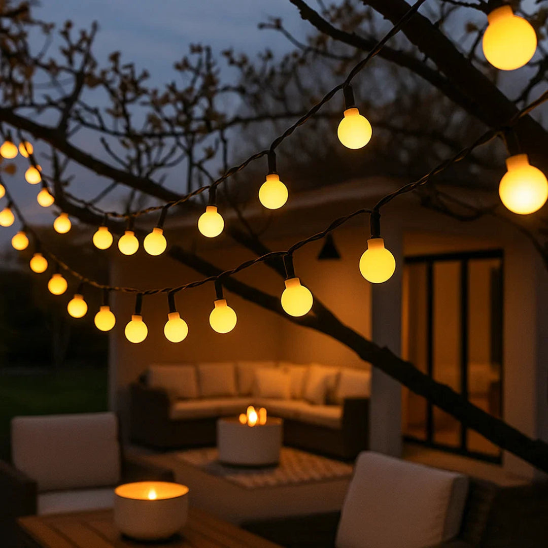 SunSpark Solar Lichtsnoer – LED Buitenverlichting