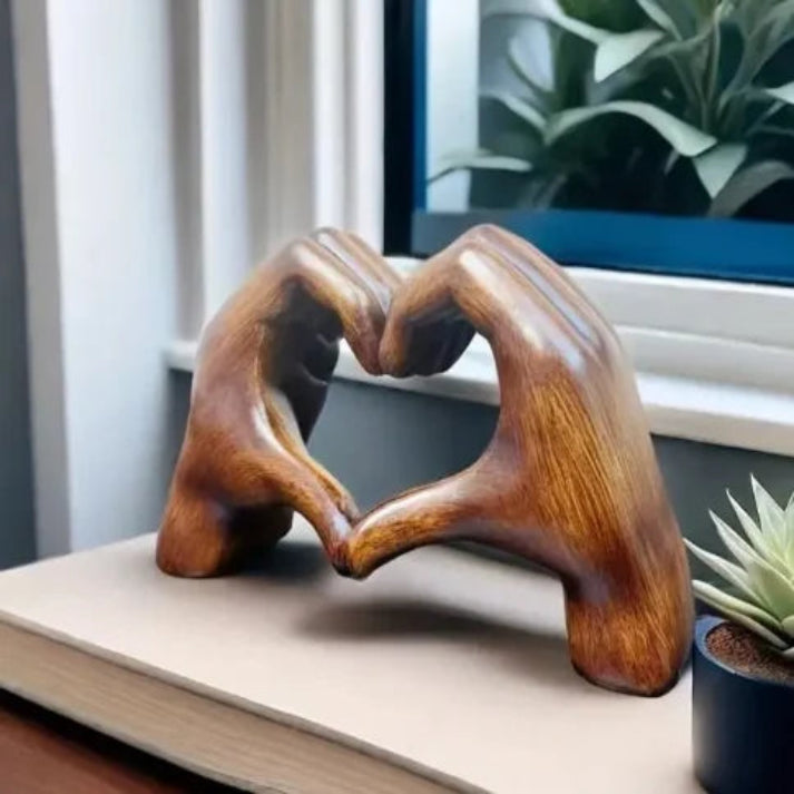 WarmHold Hart Handen Sculptuur – Handgemaakt