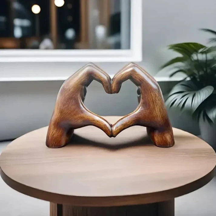 WarmHold Hart Handen Sculptuur – Handgemaakt