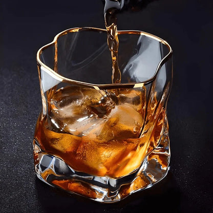 Whiskyglazen met textuur