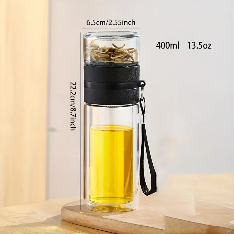 TeaNGo™ Glazen Thee Infuser Fles - Design & Dine
