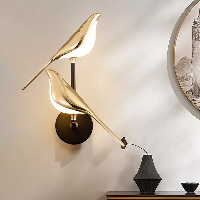 AviaryGlow Moderne Wandlamp Vogel
