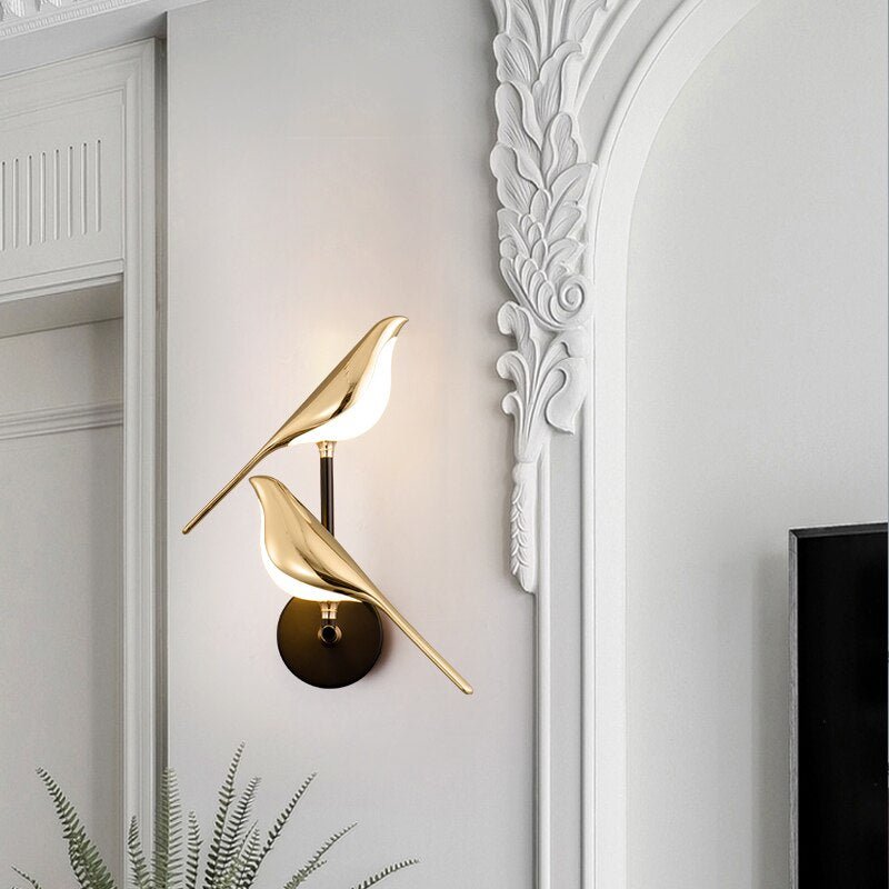 AviaryGlow Moderne Wandlamp Vogel