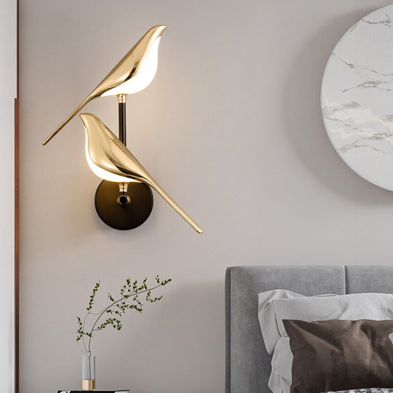 AviaryGlow Moderne Wandlamp Vogel