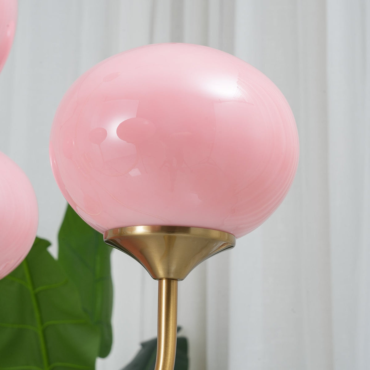 Marshmallow Kroonluchter Goud Roze Glas Plafondlamp