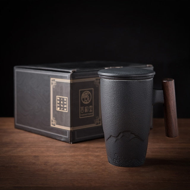 Keramische mok voor koffie en the