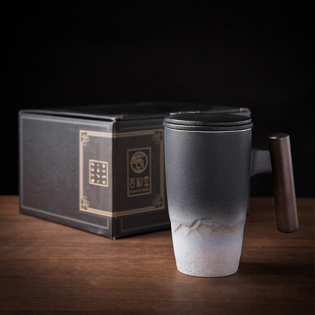 Keramische mok voor koffie en the