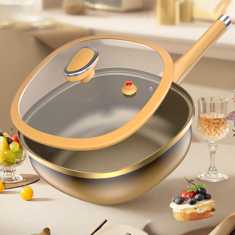 Culinara™ Titanium 12 inch Anti-aanbakpan met deksel - Design & Dine